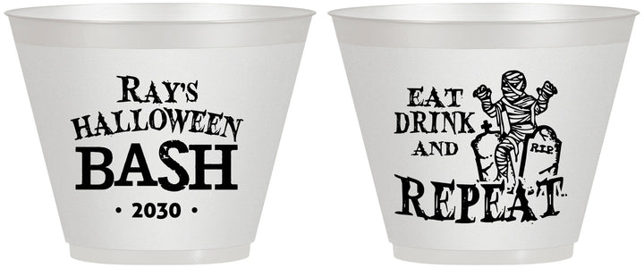 Custom Halloween 9 oz Wine Frosted Cups - Mummy | 250066