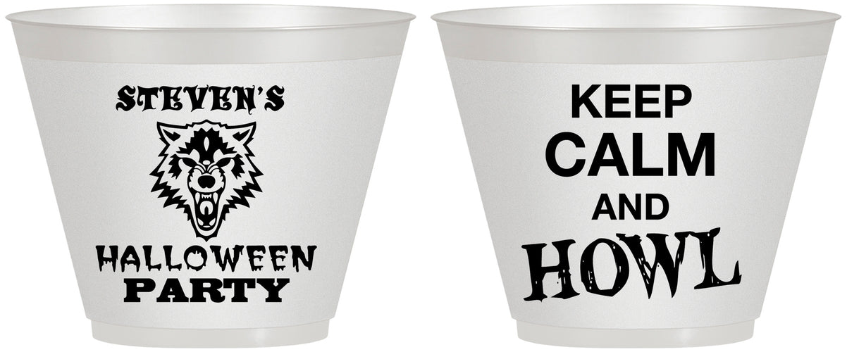 Custom Halloween 9 oz Wine Frosted Cups - Howl | 250069