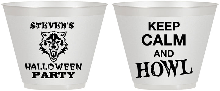Custom Halloween 9 oz Wine Frosted Cups - Howl | 250069