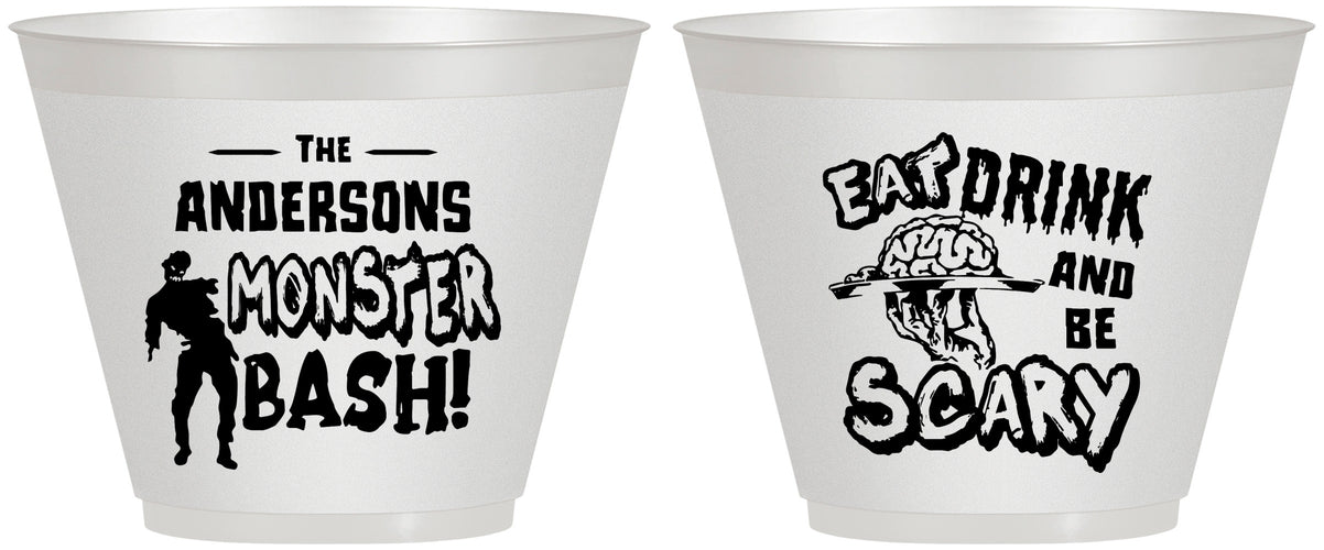 Custom Halloween 9 oz Wine Frosted Cups - Eat Drink Be Scary | 250070