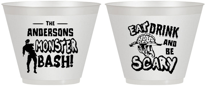 Custom Halloween 9 oz Wine Frosted Cups - Eat Drink Be Scary | 250070