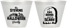 Custom Halloween 9 oz Wine Frosted Cups - Eat Drink Be Scary | 250074