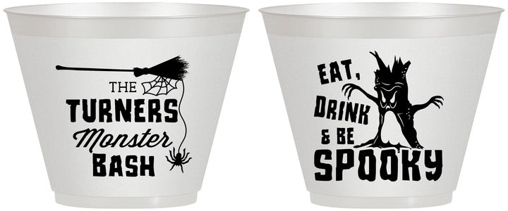 Custom Halloween 9 oz Wine Frosted Cups - Eat Drink Be Spooky | 250077