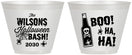 Custom Halloween 9 oz Wine Frosted Cups - Boo Skeleton | 250078