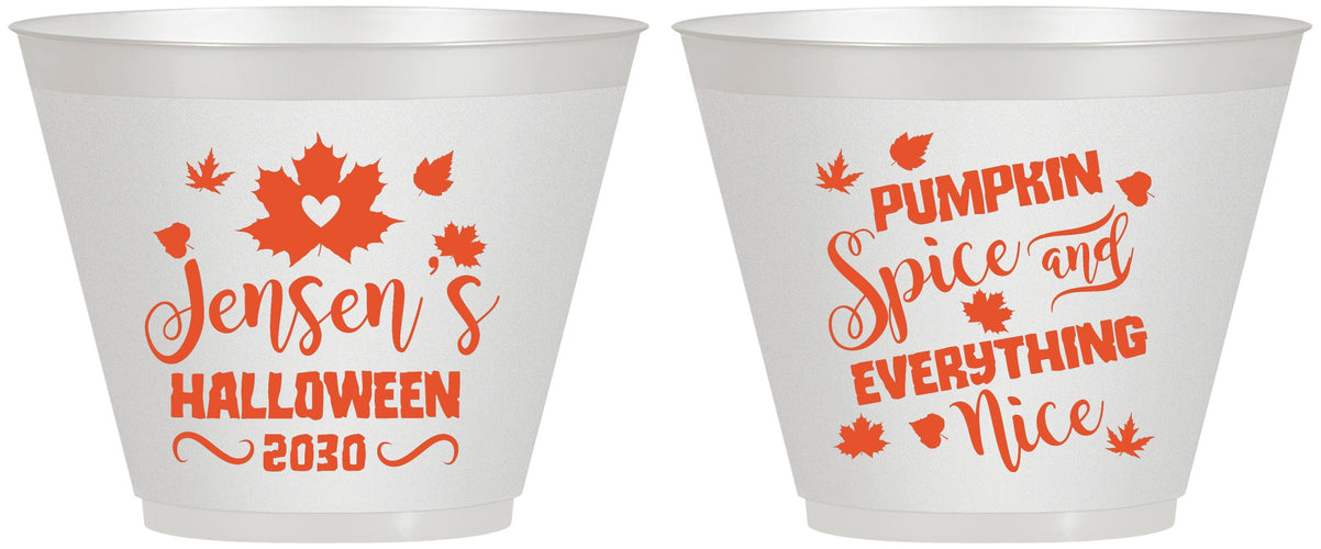 Custom Halloween 9 oz Wine Frosted Cups - Pumpkin | 250080