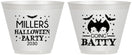 Custom Halloween 9 oz Wine Frosted Cups - Bat | 250081