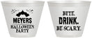 Custom Halloween 9 oz Wine Frosted Cups - Bite Drink Be Scary | 250082