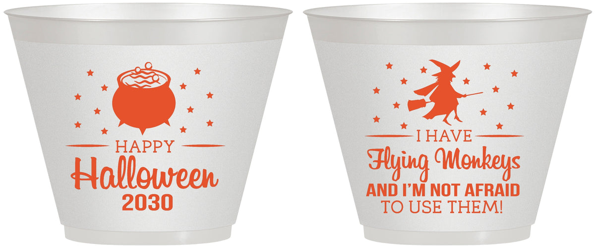 Custom Halloween 9 oz Wine Frosted Cups - Witch | 250084