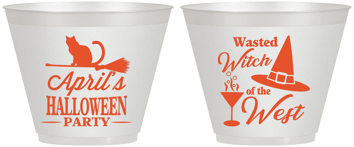 Custom Halloween 9 oz Wine Frosted Cups - Witch | 250088