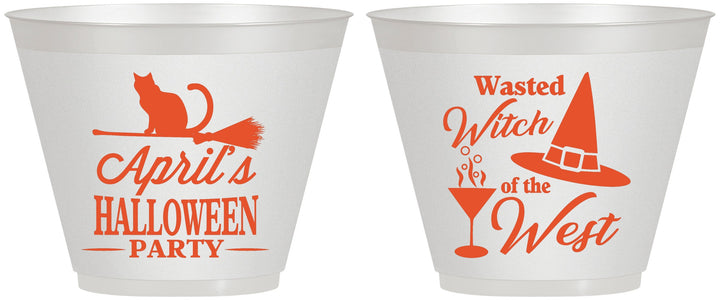 Custom Halloween 9 oz Wine Frosted Cups - Witch | 250088