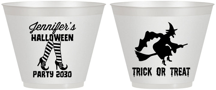 Custom Halloween 9 oz Wine Frosted Cups - Trick Or Treat | 250089