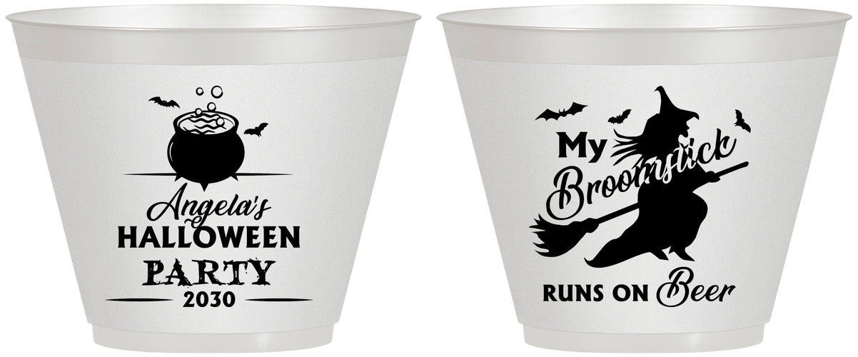 Custom Halloween 9 oz Wine Frosted Cups - Witch | 250090