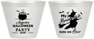 Custom Halloween 9 oz Wine Frosted Cups - Witch | 250090