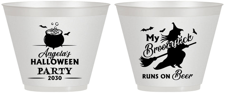 Custom Halloween 9 oz Wine Frosted Cups - Witch | 250090