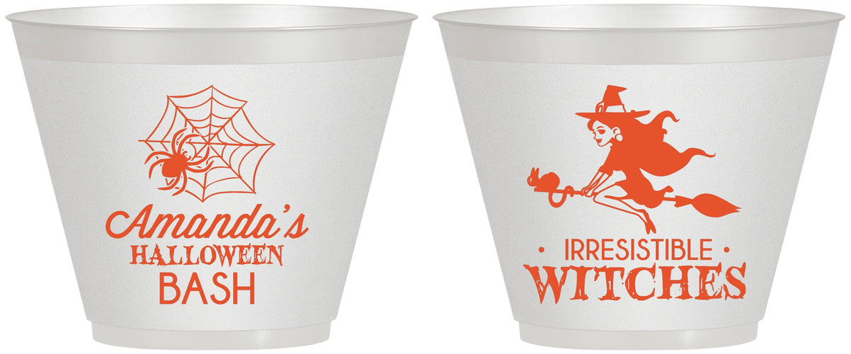 Custom Halloween 9 oz Wine Frosted Cups - Witches | 250092