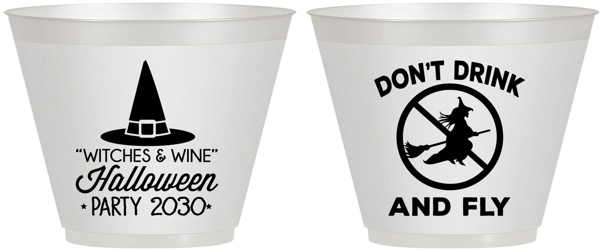 Custom Halloween 9 oz Wine Frosted Cups - Witch | 250093