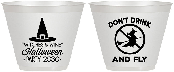 Custom Halloween 9 oz Wine Frosted Cups - Witch | 250093