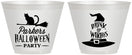 Custom Halloween 9 oz Wine Frosted Cups - Drink Up Witches | 250094