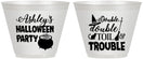 Custom Halloween 9 oz Wine Frosted Cups - Witch | 250095
