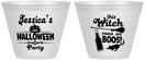 Custom Halloween 9 oz Wine Frosted Cups - Witch Boos | 250097