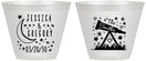 Custom Wedding 9 oz Wine Frosted Cups - Telescope | 255