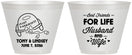 Custom Wedding 9 oz Wine Frosted Cups - Best Friends For Life | 256