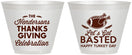 Custom Thanksgiving 9 oz Wine Frosted Cups - Lets Get Basted | 260003