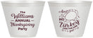 Custom Thanksgiving 9 oz Wine Frosted Cups - Turkey | 260005
