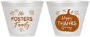Custom Thanksgiving 9 oz Wine Frosted Cups - Pumpkin | 260016