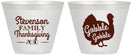 Custom Thanksgiving 9 oz Wine Frosted Cups - Gobble Turkey | 260018
