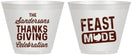 Custom Thanksgiving 9 oz Wine Frosted Cups - Feast Mode | 260019