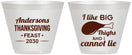 Custom Thanksgiving 9 oz Wine Frosted Cups - Big Thighs | 260023