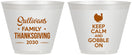 Custom Thanksgiving 9 oz Wine Frosted Cups - Gobble Turkey | 260024