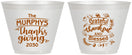 Custom Thanksgiving 9 oz Wine Frosted Cups - Grateful Blessed | 260028