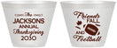 Custom Thanksgiving 9 oz Wine Frosted Cups - Football | 260031