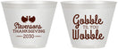 Custom Thanksgiving 9 oz Wine Frosted Cups - Gobble Til You Wobble | 260034