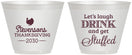Custom Thanksgiving 9 oz Wine Frosted Cups - Turkey Stuffed | 260037