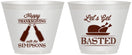 Custom Thanksgiving 9 oz Wine Frosted Cups - Lets Get Basted | 260039