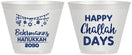 Custom Hanukkah 9 oz Wine Frosted Cups - Challah Days | 270003