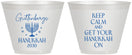 Custom Hanukkah 9 oz Wine Frosted Cups - Menorah | 270008