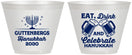 Custom Hanukkah 9 oz Wine Frosted Cups - Menorah | 270023