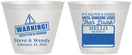 Custom Wedding 9 oz Wine Frosted Cups - Hello My Name Is | 280