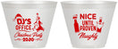 Custom Christmas 9 oz Wine Frosted Cups - Naughty Or Nice | 280000
