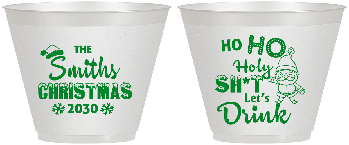 Custom Christmas 9 oz Wine Frosted Cups - Elf | 280009