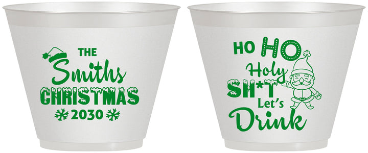Custom Christmas 9 oz Wine Frosted Cups - Elf | 280009