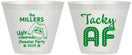 Custom Christmas 9 oz Wine Frosted Cups - Tacky Af | 280017