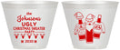Custom Christmas 9 oz Wine Frosted Cups - Ugly Sweater | 280022