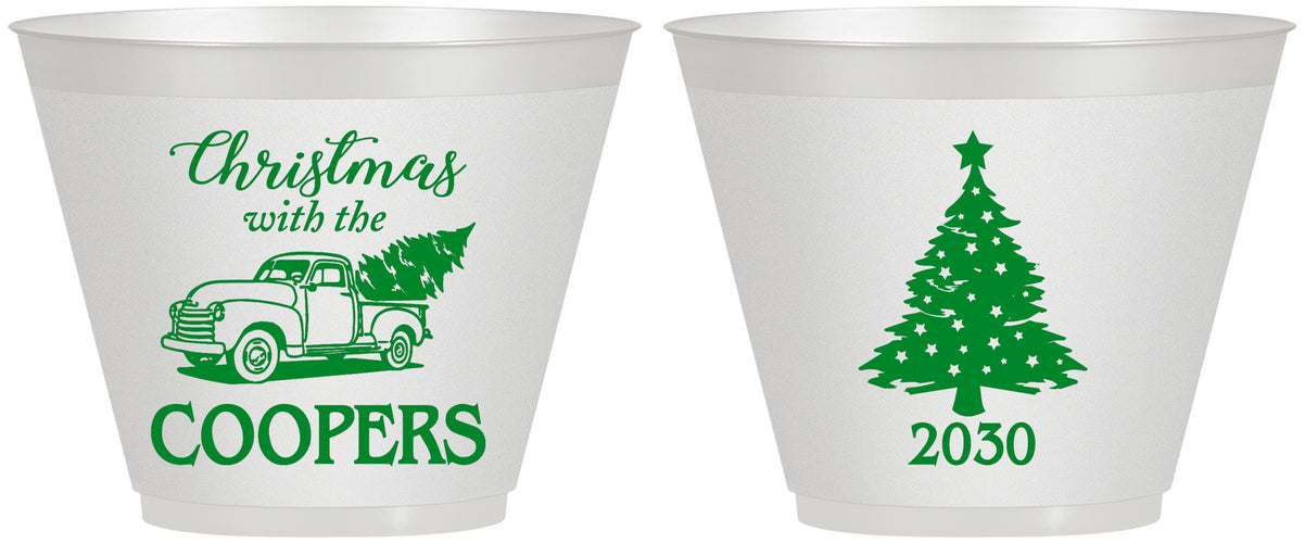 Custom Christmas 9 oz Wine Frosted Cups - Naughty Af | 280025