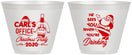 Custom Christmas 9 oz Wine Frosted Cups - Santa Claus | 280028