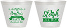 Custom Christmas 9 oz Wine Frosted Cups - Sleigh All Day | 280031